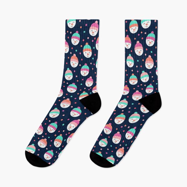 Item preview, Cute winter snowmen - snowman on pink designed and sold by littlearrow.