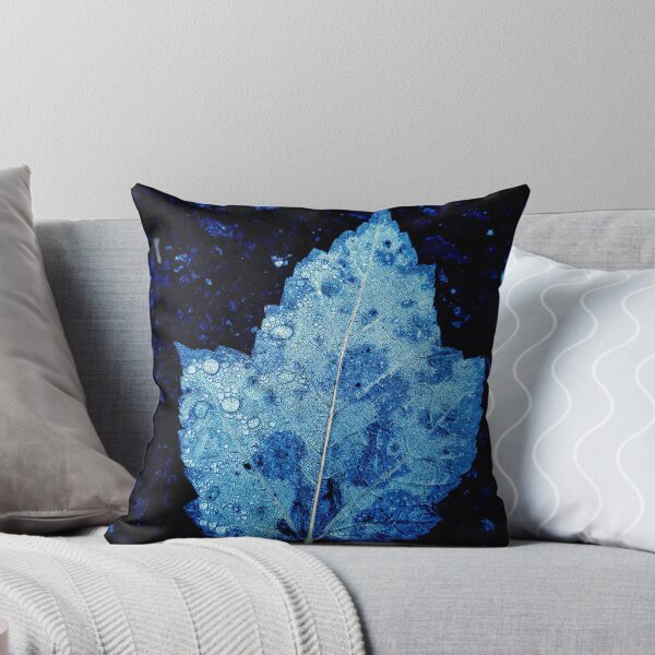 Item preview, blue leaf contrast designed and sold by Natalie Stark.