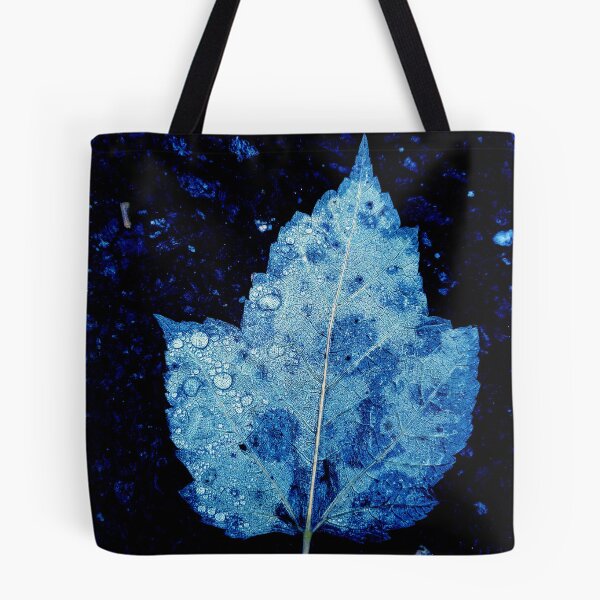 Item preview, blue leaf contrast designed and sold by Natalie Stark.