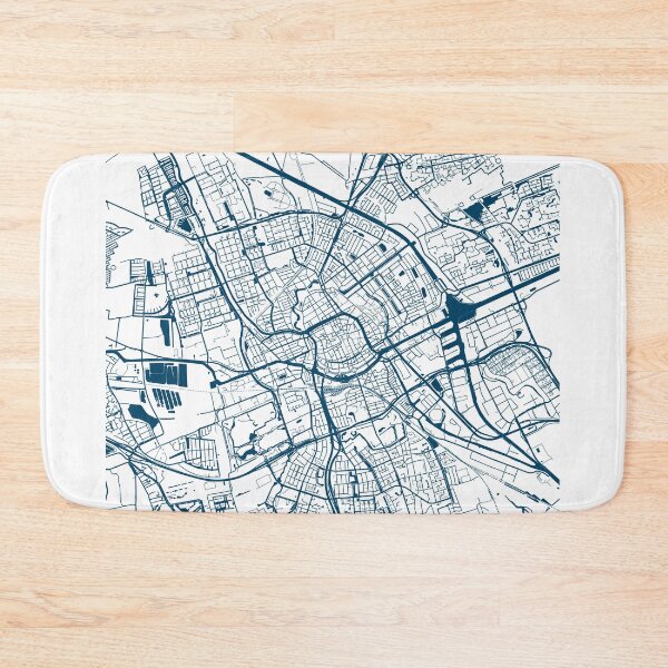 Item preview, Kopie von Kopie von Kopie von Kopie von Kopie von Kopie von Kopie von Lisbon map city map poster - modern gift with city map in dark blue designed and sold by 44spaces.