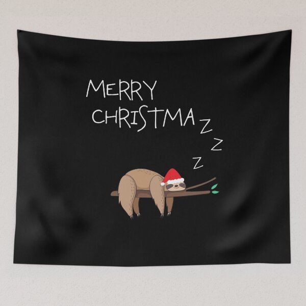 Item preview, Sleeping Sloth Christmas Merry Christmazzz designed and sold by HeyHoJo.