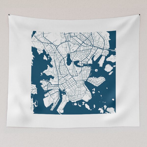 Item preview, Kopie von Kopie von Kopie von Kopie von Kopie von Kopie von Kopie von Kopie von Lisbon map city map poster - modern gift with city map in dark blue designed and sold by 44spaces.