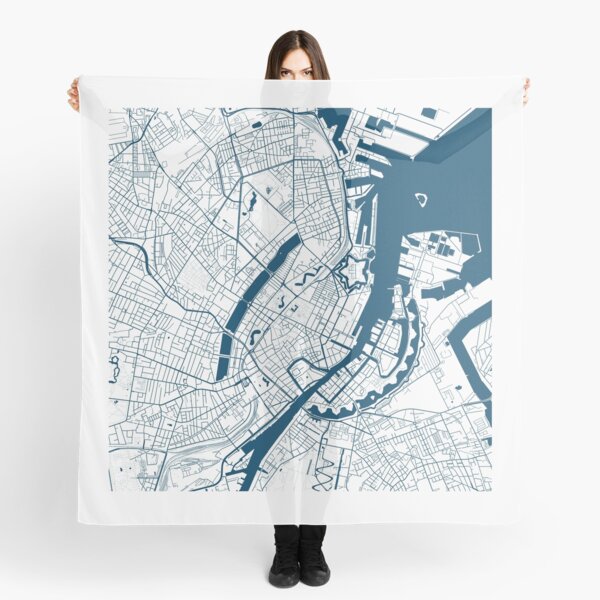 Item preview, Kopie von Kopie von Kopie von Kopie von Kopie von Kopie von Kopie von Kopie von Kopie von Lisbon map city map poster - modern gift with city map in dark blue designed and sold by 44spaces.