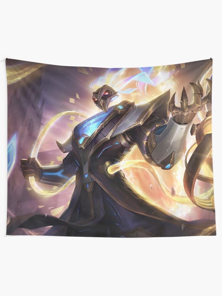 pulsefire thresh prestige edition splash art league of legends tapestry by challengerb redbubble pulsefire thresh prestige edition splash art league of legends tapestry by challengerb redbubble