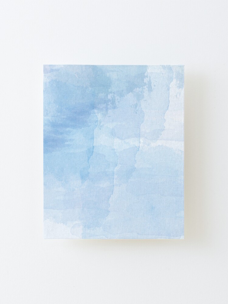 Abstract Light Blue Watercolor Background Mounted Print By Annanaftaly Redbubble