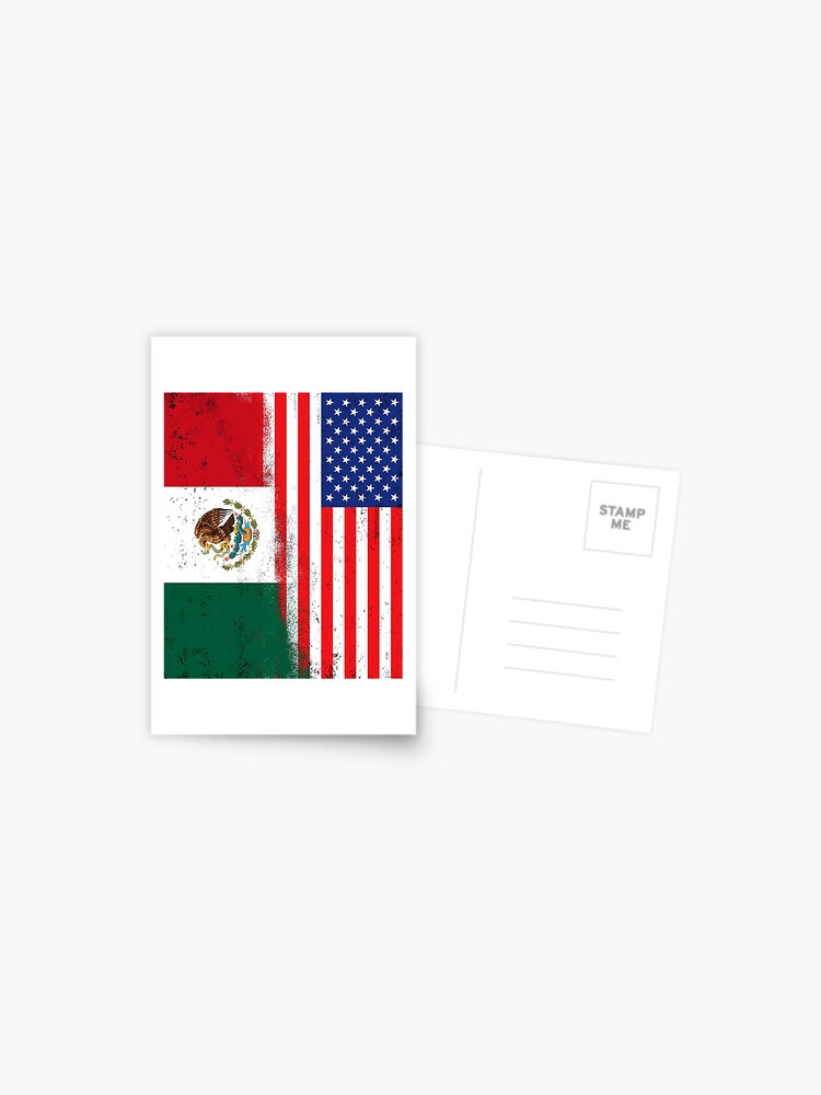 USA and Mexico Mix, Mexican and American Flags, Banderas de Mejico