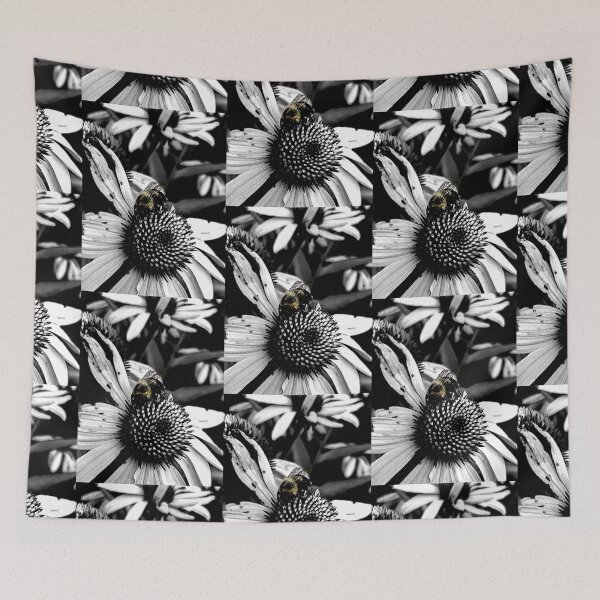Item preview, honey bee black and white designed and sold by Natalie Stark.