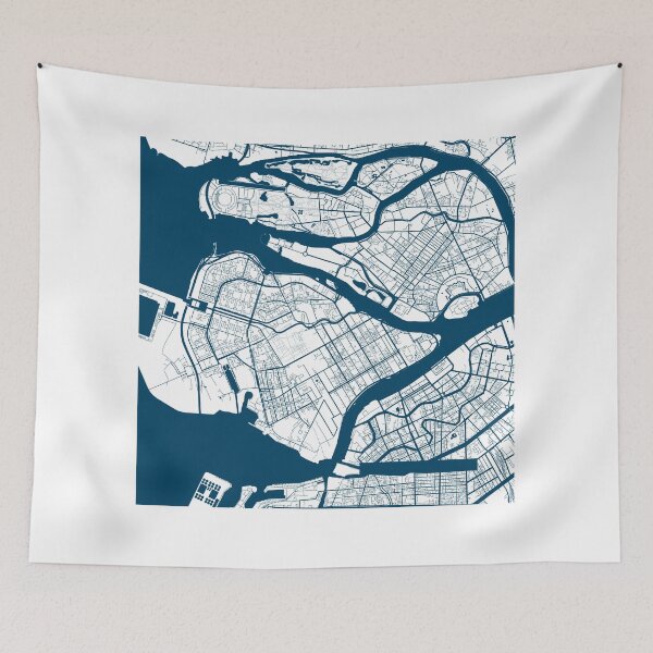 Item preview, Kopie von Kopie von Kopie von Kopie von Kopie von Kopie von Kopie von Kopie von Kopie von Kopie von Lisbon map city map poster - modern gift with city map in dark blue designed and sold by 44spaces.