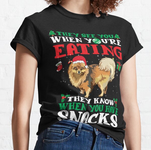 Pomeranian Christmas fun Classic T-Shirt