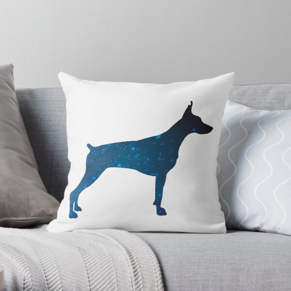 Dobermann Universe Throw Pillow