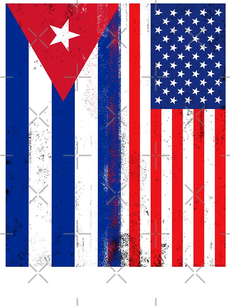 Usa And Cuba Mix Cuban And American Flags Banderas De Cuba Usa Baby One Piece By Artistashop Redbubble