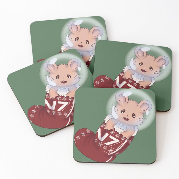 Item preview, Space Hamster in a Christmas sock designed and sold by nanarini.