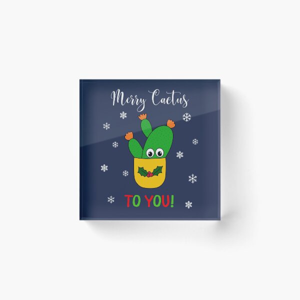 Item preview, Merry Cactus To You - Opuntia Microdasys Cactus In Christmas Holly Pot designed and sold by DreamCactus.