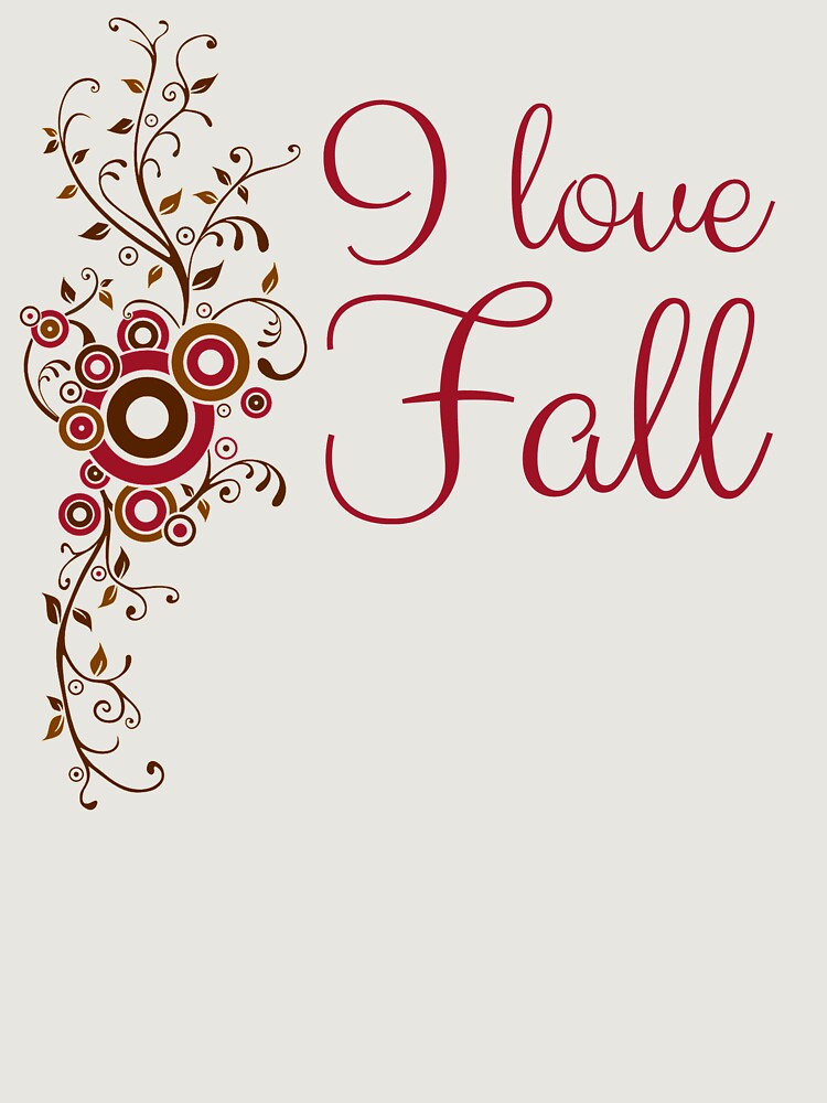 Thumbnail 6 of 6, Premium Oversized Sweatshirt, "I Love Fall" designed and sold by KateMarc.