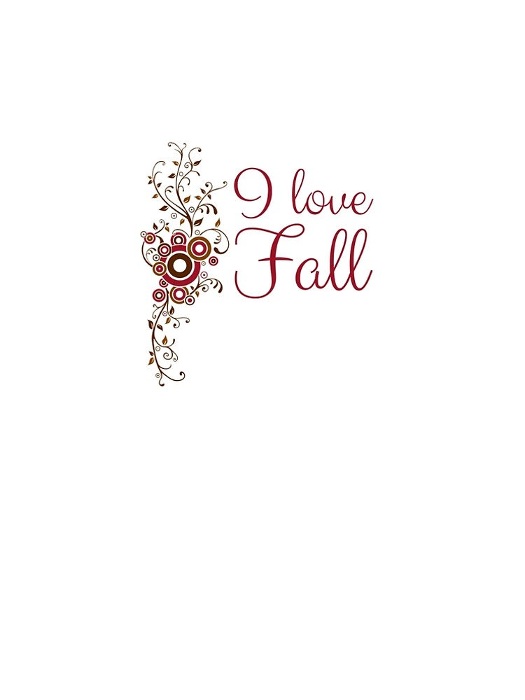 Thumbnail 5 of 5, A-Line Dress, "I Love Fall" designed and sold by KateMarc.