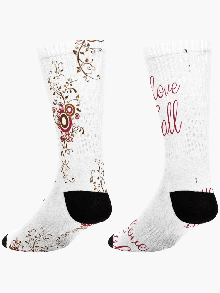 Thumbnail 4 of 5, Socks, "I Love Fall" designed and sold by KateMarc.