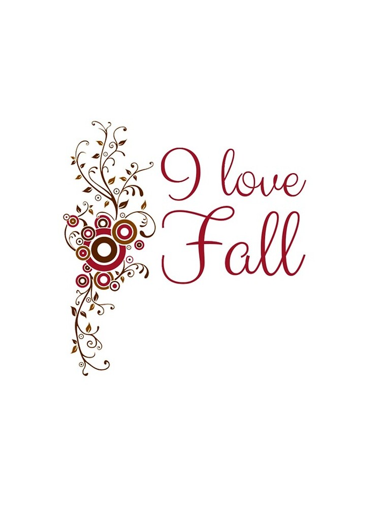Thumbnail 4 of 4, iPhone Case, "I Love Fall" designed and sold by KateMarc.
