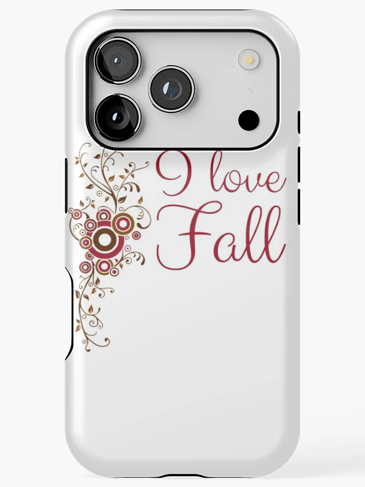 Thumbnail 1 of 4, iPhone Case, "I Love Fall" designed and sold by KateMarc.