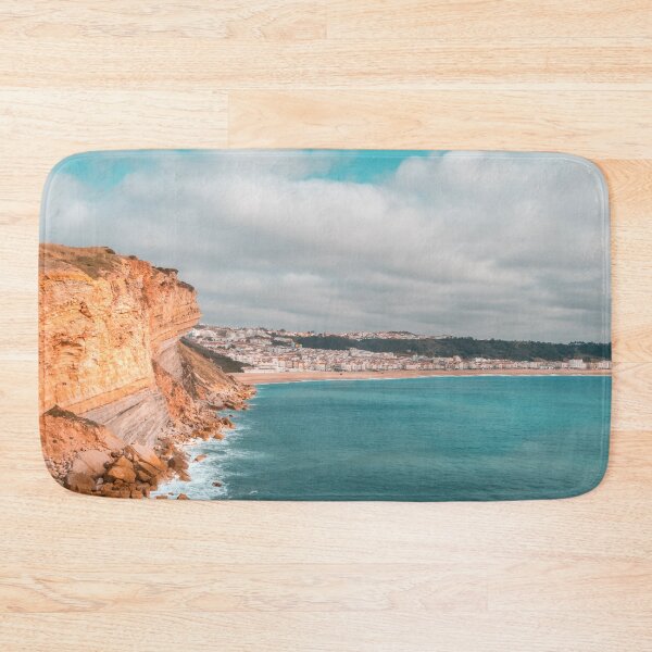 Item preview, Colorful Coast in Teal and Orange at Nazare Portugal designed and sold by Georgia Mizuleva.