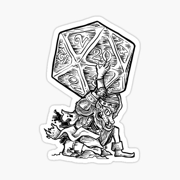 Item preview, Goblin with D20 designed and sold by Emmanuel  Bris ⭐⭐⭐⭐⭐.