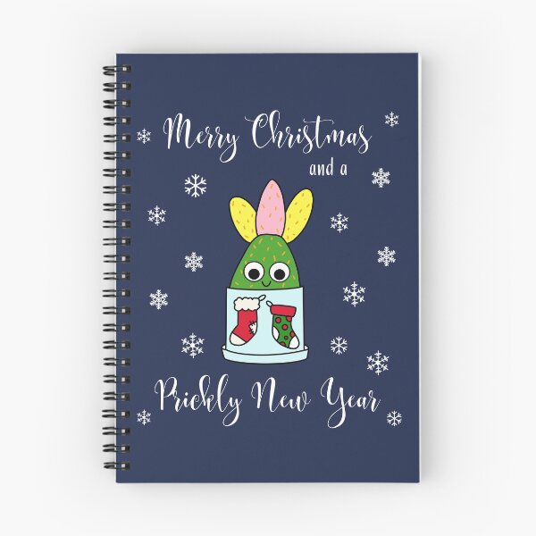 Item preview, Merry Christmas And A Prickly New Year - Hybrid Cactus In Christmas Themed Pot designed and sold by DreamCactus.