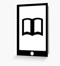 E Book Reader Greeting Card