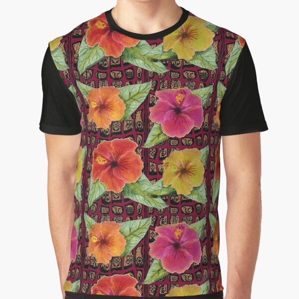 Hibiscus - Parang and Sorrel Graphic T-Shirt