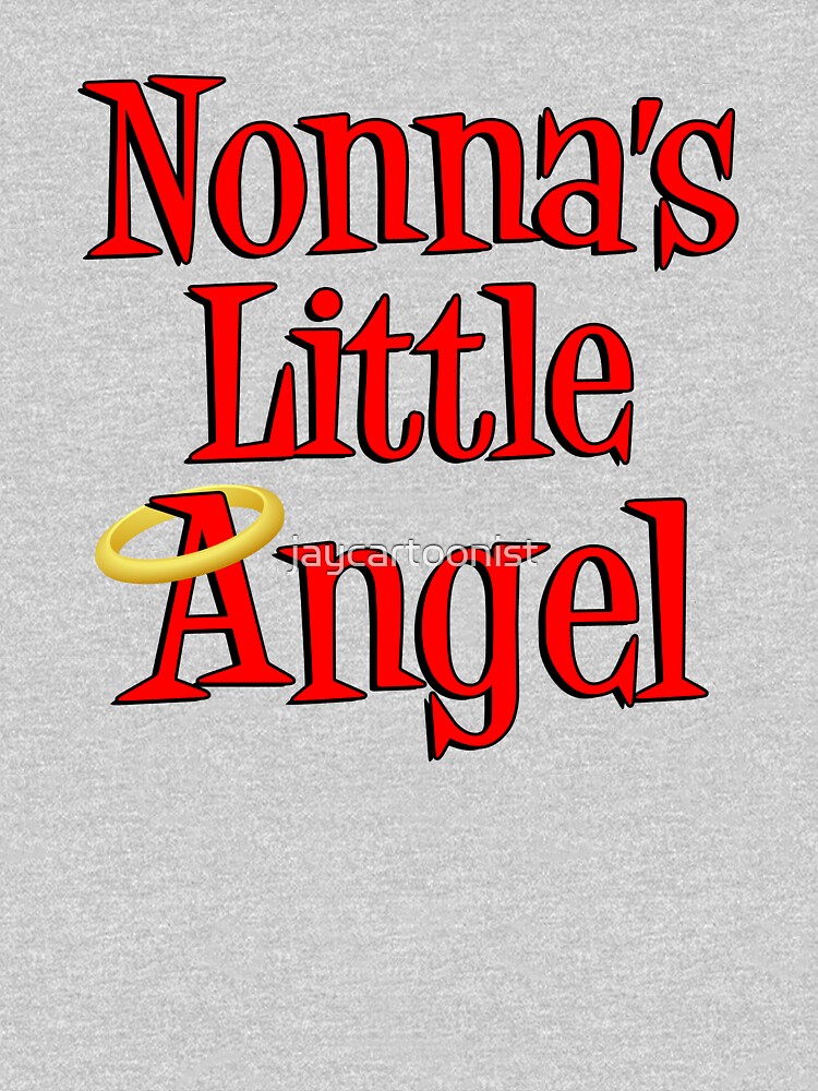 Nonna's Little Angel Halo Design Italian Child by jaycartoonist