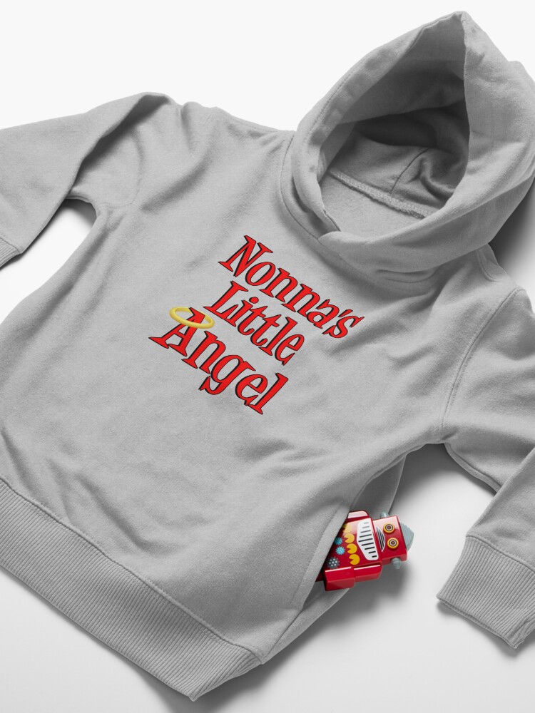 Alternate view of Nonna's Little Angel Halo Design Italian Child Toddler Pullover Hoodie