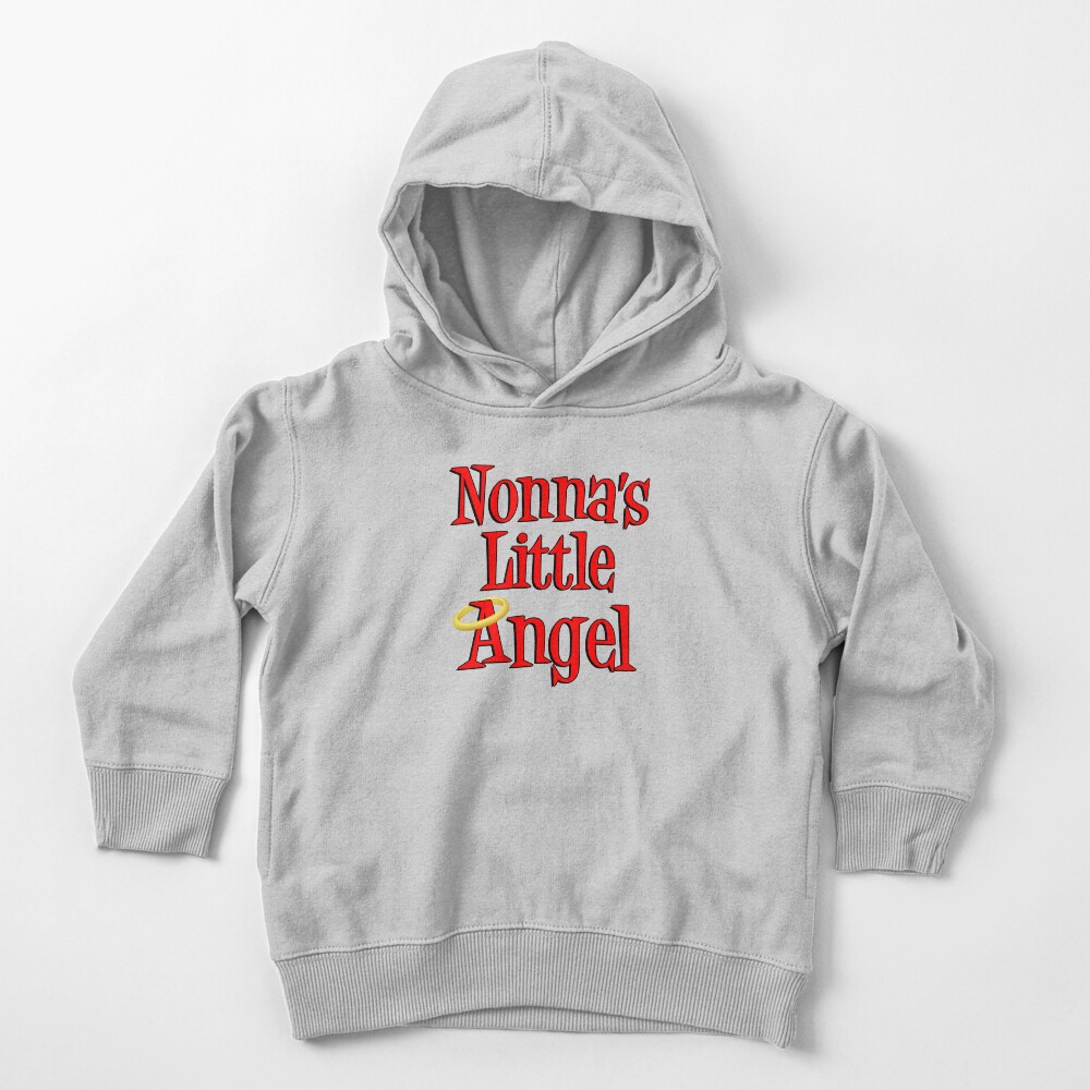 Nonna's Little Angel Halo Design Italian Child Toddler Pullover Hoodie