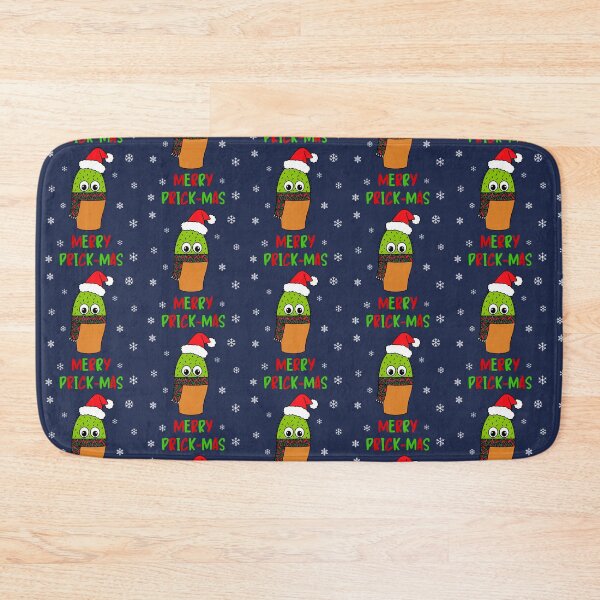 Item preview, Merry Prick Mas - Cute Cactus With Christmas Scarf designed and sold by DreamCactus.