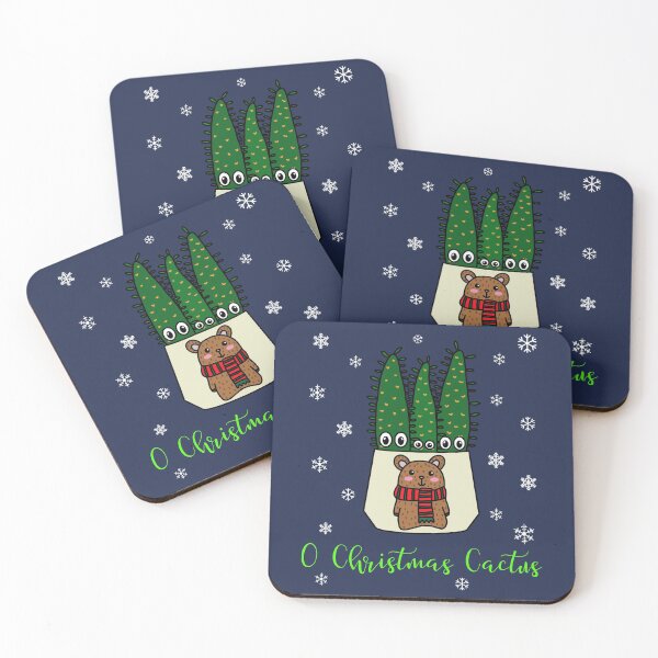 Artikelvorschau, O Christmas Cactus - Eves Pin Cacti In Christmas Bear Pot entworfen und verkauft von DreamCactus.