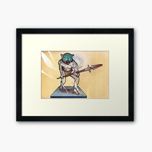 The White Queen-Bishop's Pawn Framed Art Print