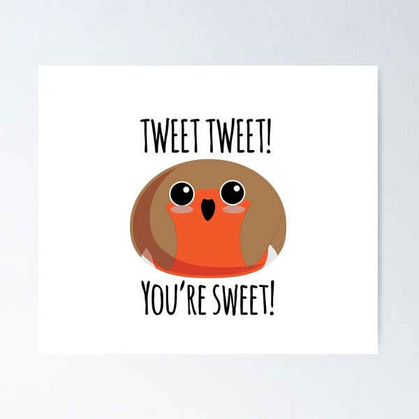 Item preview, Ruby the Robin says you're a sweetie designed and sold by MochiPals.