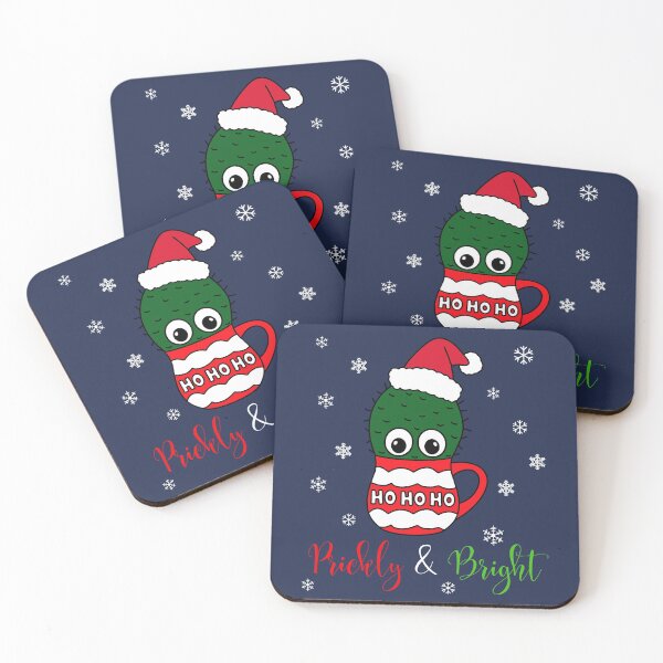 Artikelvorschau, Prickly And Bright - Cactus With A Santa Hat In A Christmas Mug entworfen und verkauft von DreamCactus.