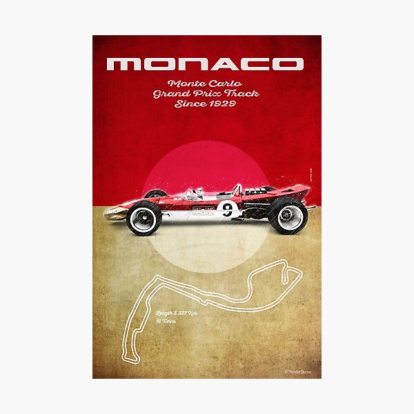 Aperçu de l'œuvre Monaco Racetrack Vintage créée et vendue par Theodor Decker.