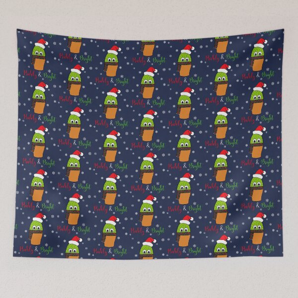 Artikelvorschau, Prickly And Bright - Cute Cactus With Christmas Scarf entworfen und verkauft von DreamCactus.