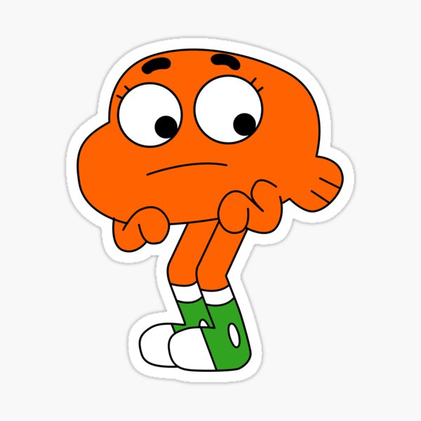 The Amazing World of Gumball Gumball Contorted Face Sticker - Sticker Mania