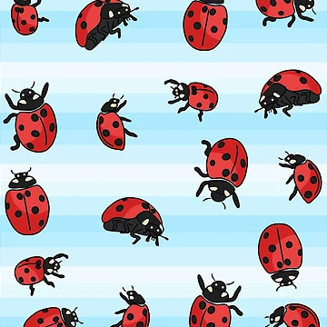 Artwork thumbnail, cute ladybug pattern by FandomizedRose