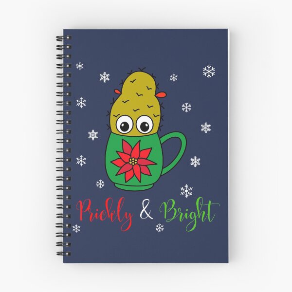 Item preview, Prickly And Bright - Small Christmas Cactus In Poinsettia Mug designed and sold by DreamCactus.