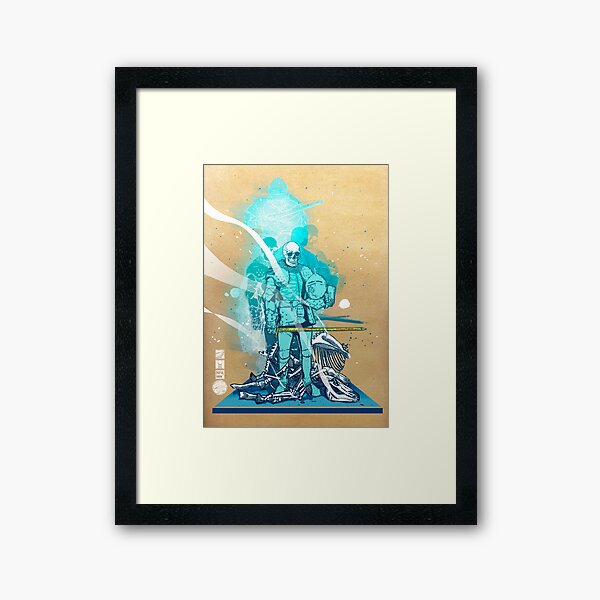 The White King-Knight's Pawn Framed Art Print