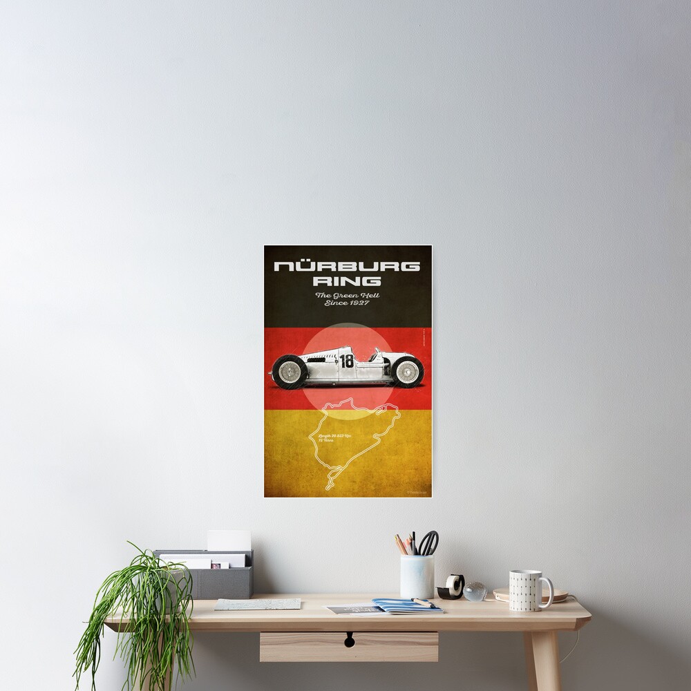 "Nürburgring Vintage Auto Union" Poster for Sale by theodordecker