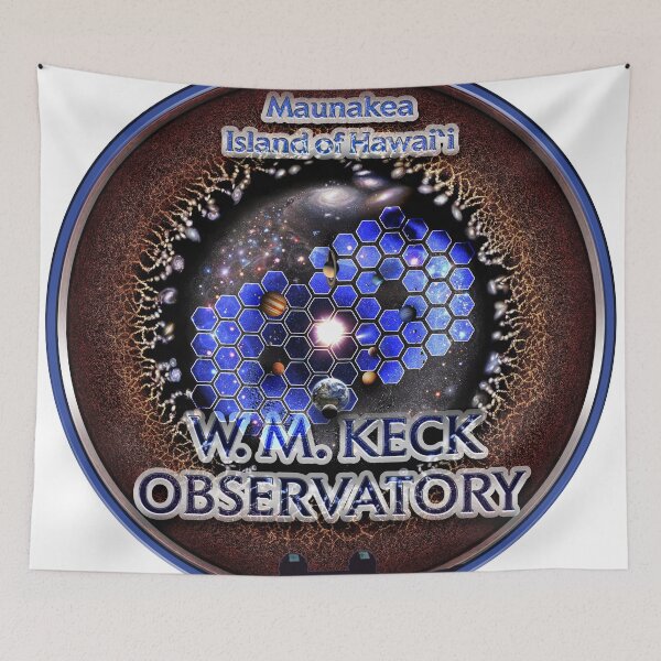 Item preview, W. M. Keck Observatory Logo with the Universe! designed and sold by Pablo Carlos Budassi.