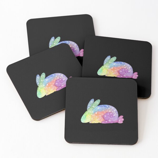 Item preview, Rainbow rabbit designed and sold by alisonsadler.