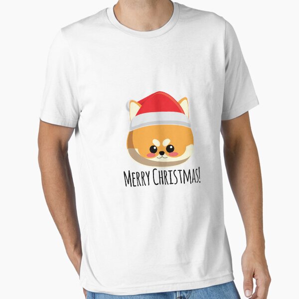 Artikelvorschau, Weihnachtsgrüße von Sunny, dem festlichen Shiba Inu entworfen und verkauft von MochiPals.