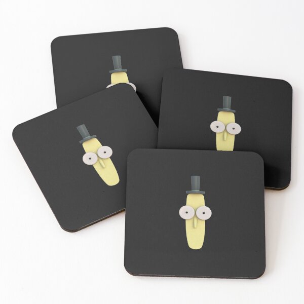 Mr. Poopybutthole 3D - Rick And Morty Coasters (Set of 4)