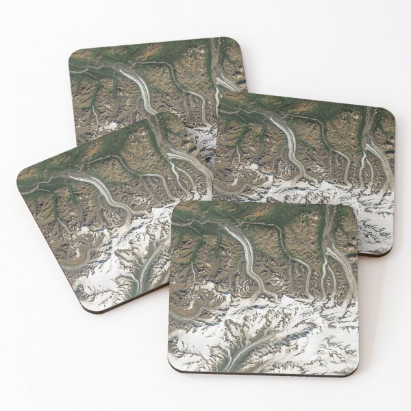 Item preview, Alaska glaciers from space designed and sold by Intrepix.