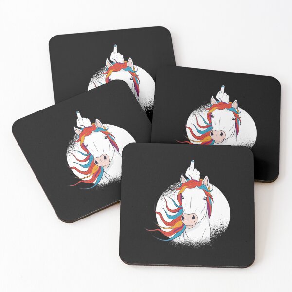 Item preview, unicorn middle finger  designed and sold by pirminio.