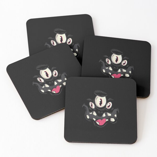 Item preview, black monster, monster face designed and sold by DerSenat.
