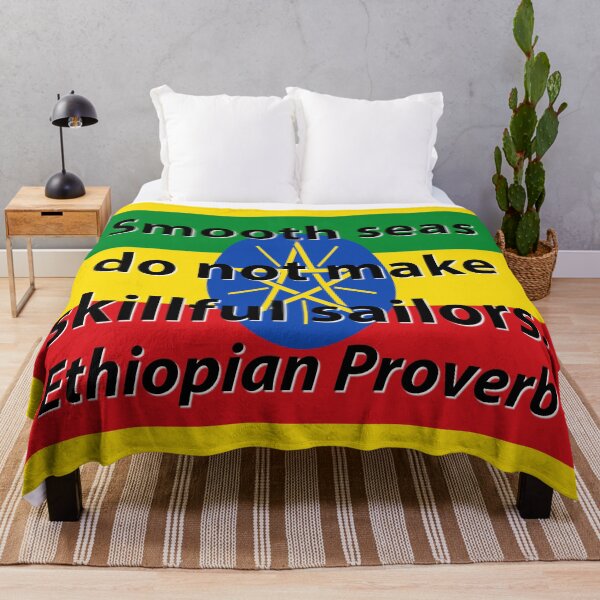 Item preview, Smooth Seas Do Not Make - Ethiopian Proverb designed and sold by CrankyOldDude.